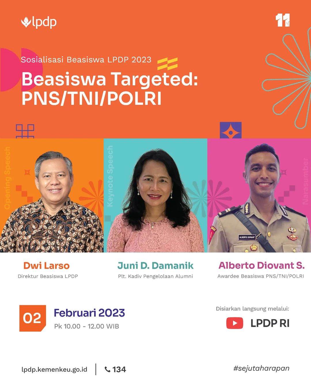 Sosialisasi Beasiswa LPDP 2023 | Beasiswa Targeted: PNS/TNI/POLRI