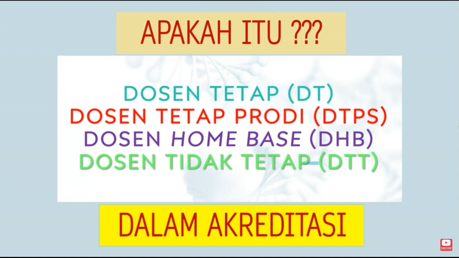 PERBEDAAN DTPS, DT, DOSEN HOMEBASE, DAN DTT DALAM AKREDITASI